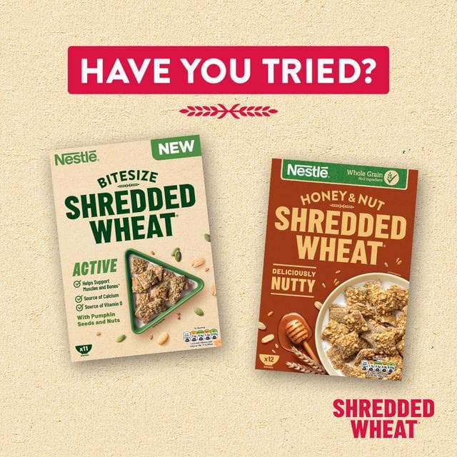 Nestlé Shredded Wheat Bitesize 450g Happy Heart Raspberry & Nuts Breakfast Cereal - gallery image 4