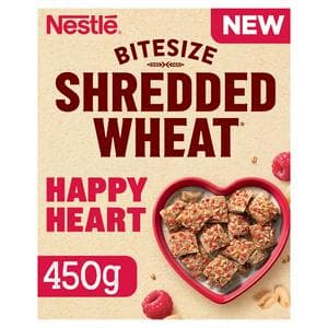 Nestlé Shredded Wheat Bitesize 450g Happy Heart Raspberry & Nuts Breakfast Cereal
