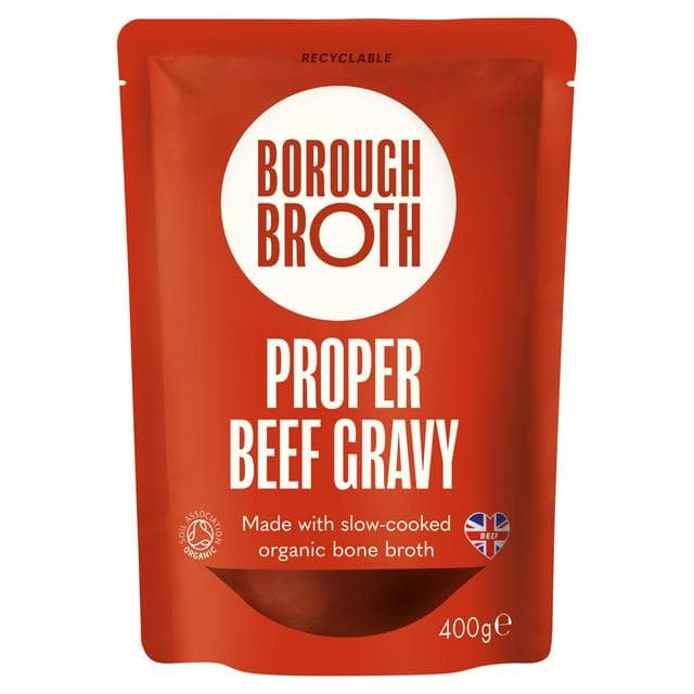 Borough Broth 400g Proper Beef Organic Bone Broth Gravy - gallery image 1