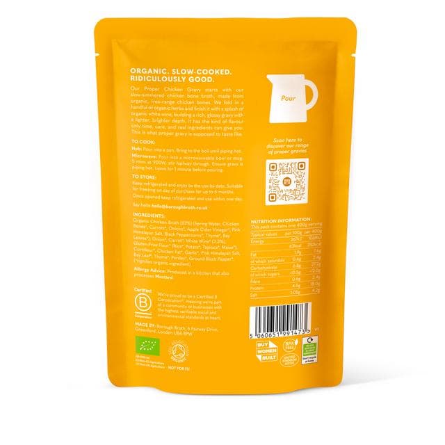 Borough Broth 400g Proper Organic Bone Broth Chicken Gravy - gallery image 3