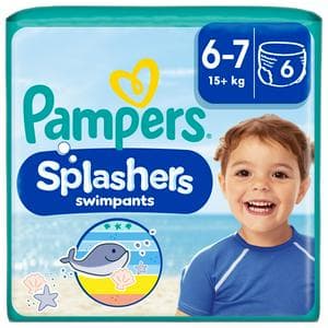 Pampers Splashers 6 x Baby Shark Size 6-7 Swim Nappy Pants
