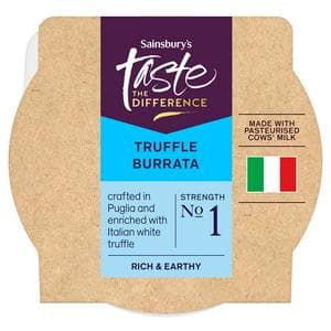 Sainsbury's 125g Truffle Burrata Cheese, Taste the Difference
