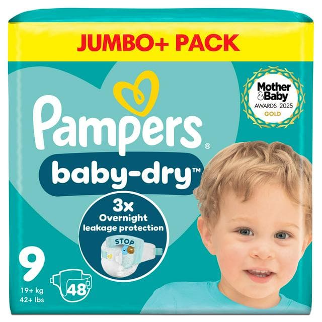 Pampers Baby-Dry Size 9, 48 Nappies - gallery image 1