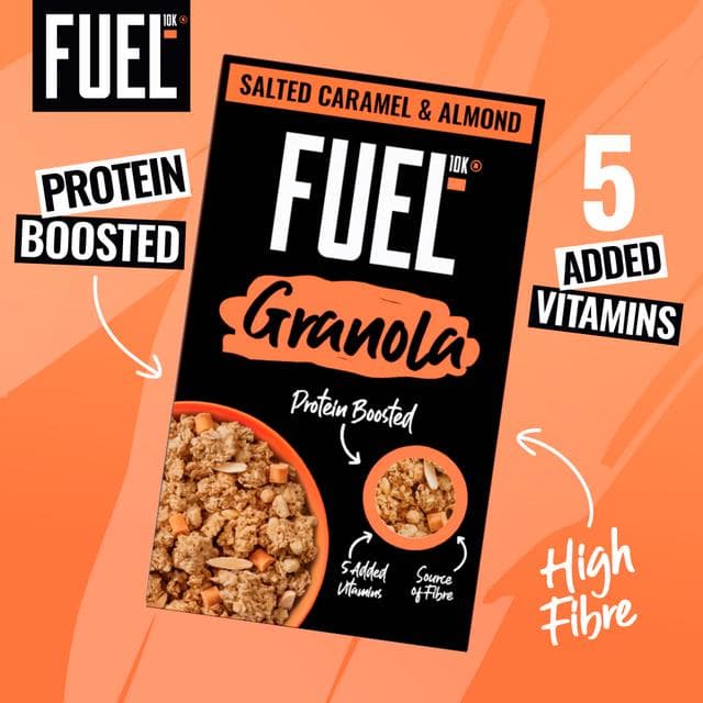 FUEL 10K 400g Salted Caramel & Almond Protein Granola Breakfast Cereal - gallery image 2