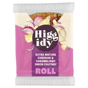 Higgidy 130g Extra Mature Cheddar & Caramelised Onion Chutney Roll