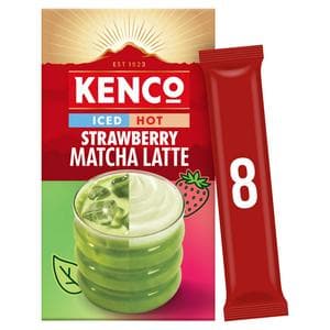 Kenco 8 x Iced Hot Strawberry Matcha Latte Sachets