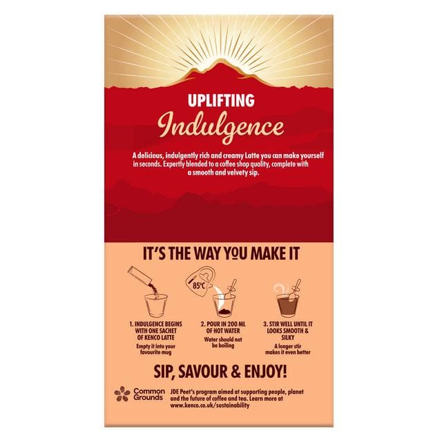 Kenco 20 x Classic Latte Instant Coffee Sachets - gallery image 2