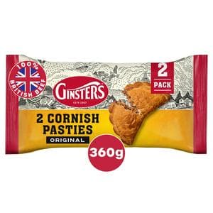 Ginsters 2 x Original Cornish Pasties 360g