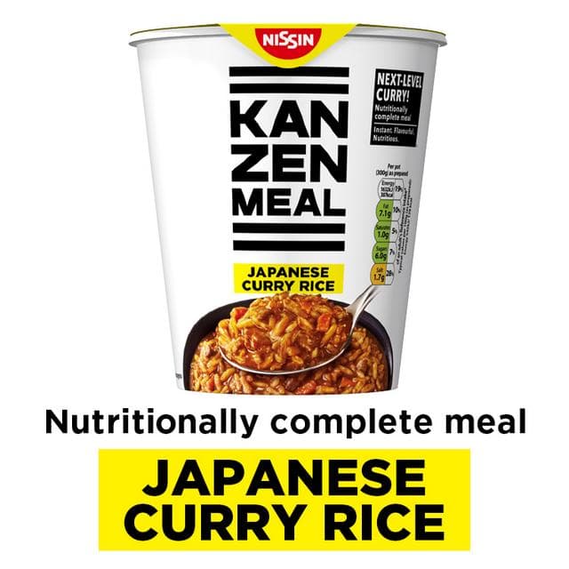 Nissin Kanzen Meal 108g Nutritionally Complete Instant Japanese Curry Rice Pot - gallery image 2