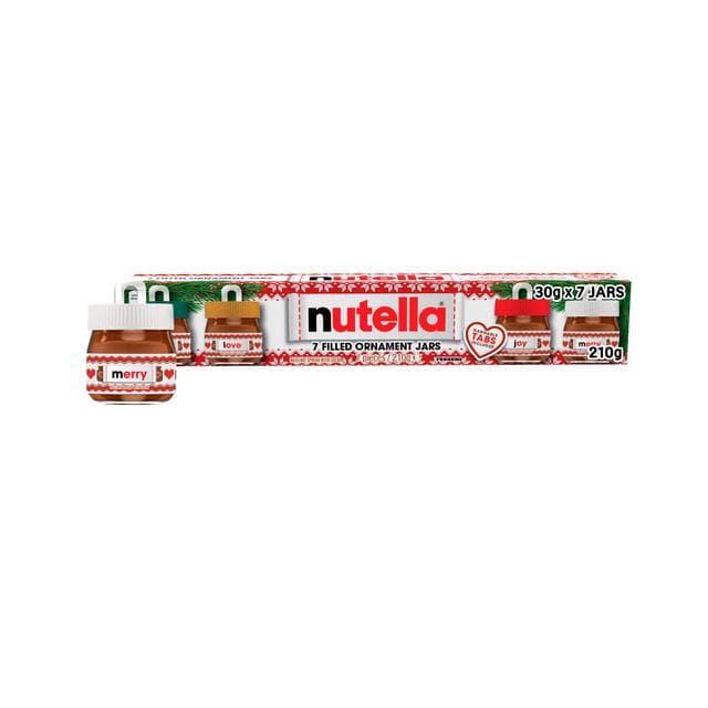 Nutella 7 x Hazelnut Spread with Cocoa Filled Ornament Jars 210g - gallery image 2