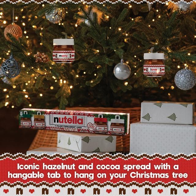 Nutella 7 x Hazelnut Spread with Cocoa Filled Ornament Jars 210g - gallery image 5