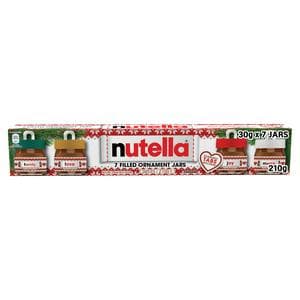 Nutella 7 x Hazelnut Spread with Cocoa Filled Ornament Jars 210g