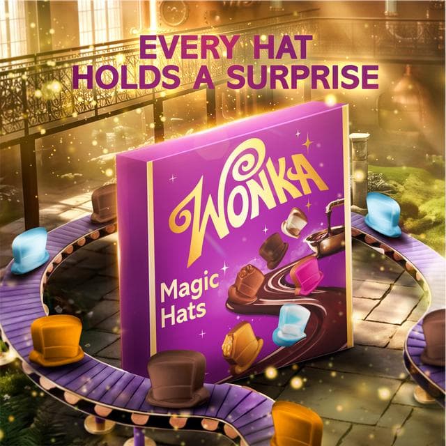 Wonka 18 x Magic Hats Chocolates 174g - gallery image 3