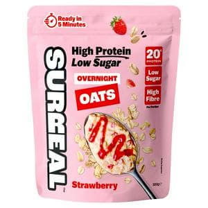 Surreal 300g High Protein Strawberry Overnight Oats