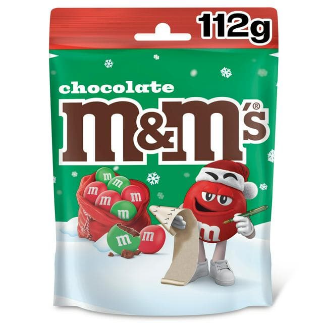 M&M's 112g Christmas Chocolate Bag - gallery image 1