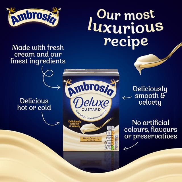 Ambrosia 750g Deluxe Custard Dessert Carton - gallery image 4