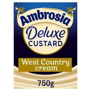 Ambrosia 750g Deluxe Custard Dessert Carton