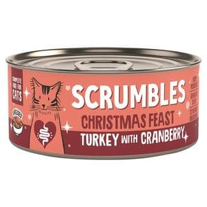 Scrumbles 70g Shredded Turkey & Cranberry Christmas Feast Cat Treats