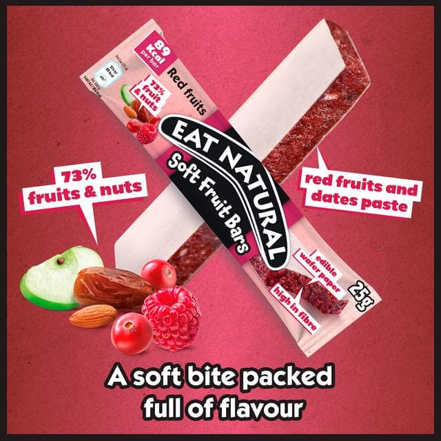 Eat Natural 4 x 25g Red Fruits Multipack Soft Fruit Bars - gallery image 3