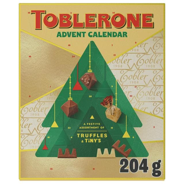 Toblerone 204g Chocolate Truffles & Tiny's Christmas Advent Calendar - gallery image 1
