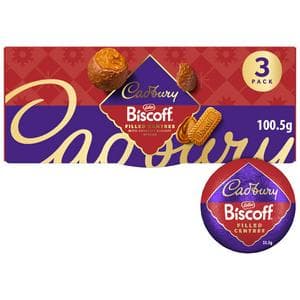 Cadbury Biscoff 3 x Filled Centres Chocolate 100.5g