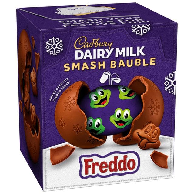 Cadbury Dairy Milk Smash Bauble 90g Freddo Faces Chocolate Box - gallery image 4