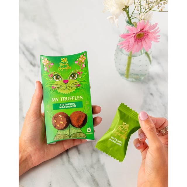 Monty Bojangles 4 x Pistachio Marooned Chocolate Truffles - gallery image 3