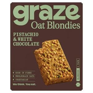 Graze 3 x 45g Pistachio & White Chocolate Multipack Oat Blondies