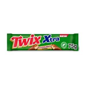 Twix Xtra 75g Hazelnut Milk Chocolate Bar