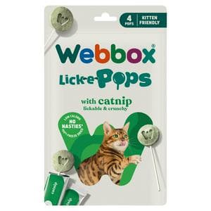 Webbox Lick e Pops 4 x 1.4g Catnip Treats