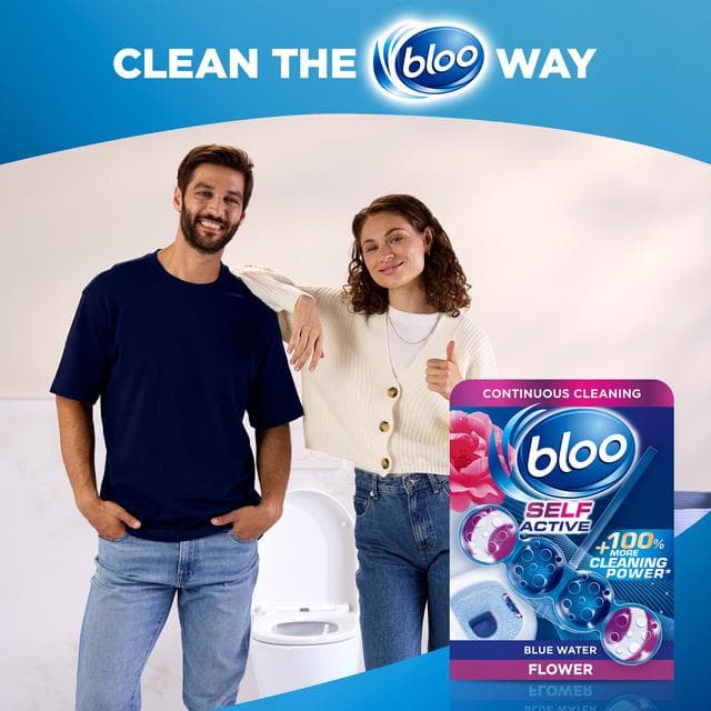 Bloo Self Active 50g Flower Toilet Rim Block - gallery image 5