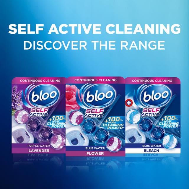 Bloo Self Active 50g Flower Toilet Rim Block - gallery image 6