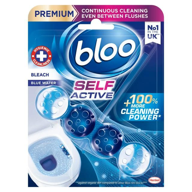 Bloo Self Active 50g Bleach Toilet Rim Block - gallery image 1