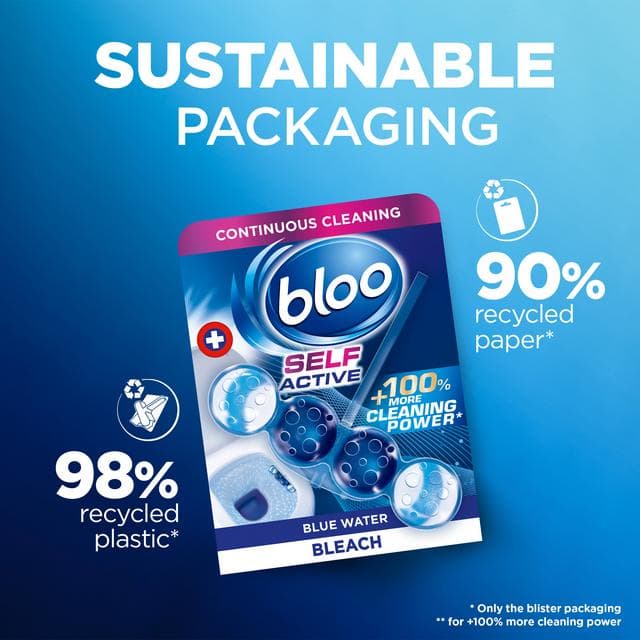 Bloo Self Active 50g Bleach Toilet Rim Block - gallery image 4