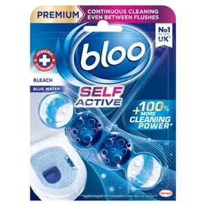 Bloo Self Active 50g Bleach Toilet Rim Block