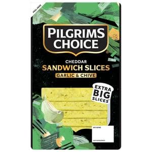 Pilgrims Choice 150g Garlic & Chive Cheddar Sandwich Slices