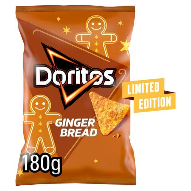 Doritos 180g Gingerbread Tortilla Chips Sharing Crisps, Limited Edition - gallery image 1