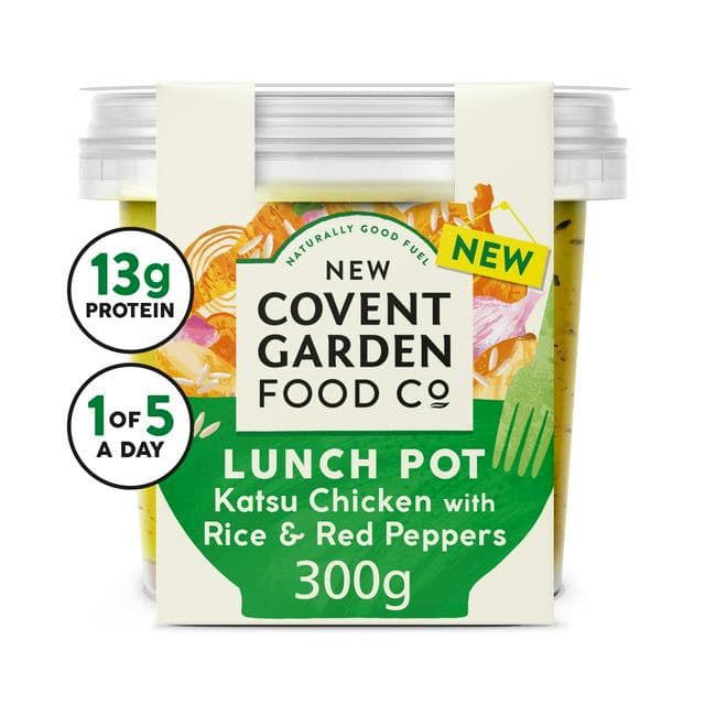 New Covent Garden Food Co. 300g Katsu Chicken with Rice & Red Peppers Lunch Pot - gallery image 1