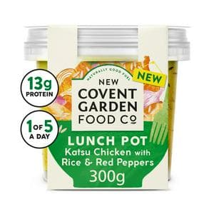 New Covent Garden Food Co. 300g Katsu Chicken with Rice & Red Peppers Lunch Pot