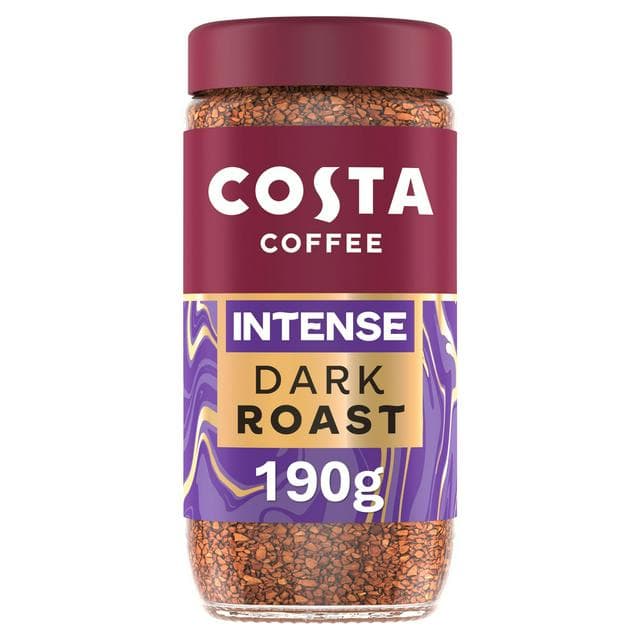 Costa Coffee Intense Dark 190g Blend Instant Coffee - gallery image 1