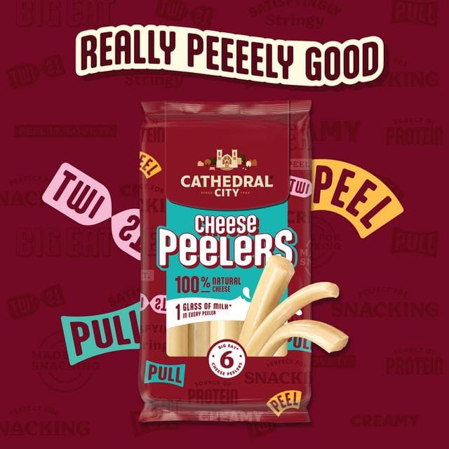 Cathedral City 6 x Cheese Peelers Snacks 162g - gallery image 2