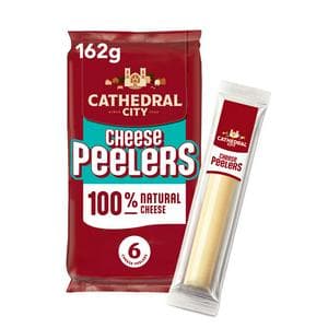 Cathedral City 6 x Mozzarella Cheese Peelers Snacks 162g