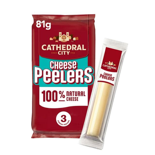 Cathedral City 3 x Mozzarella Cheese Peelers Snacks 81g - gallery image 1