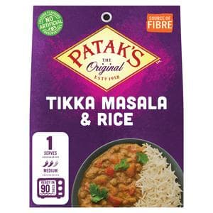 Patak's The Original 250g Tikka Masala & Rice
