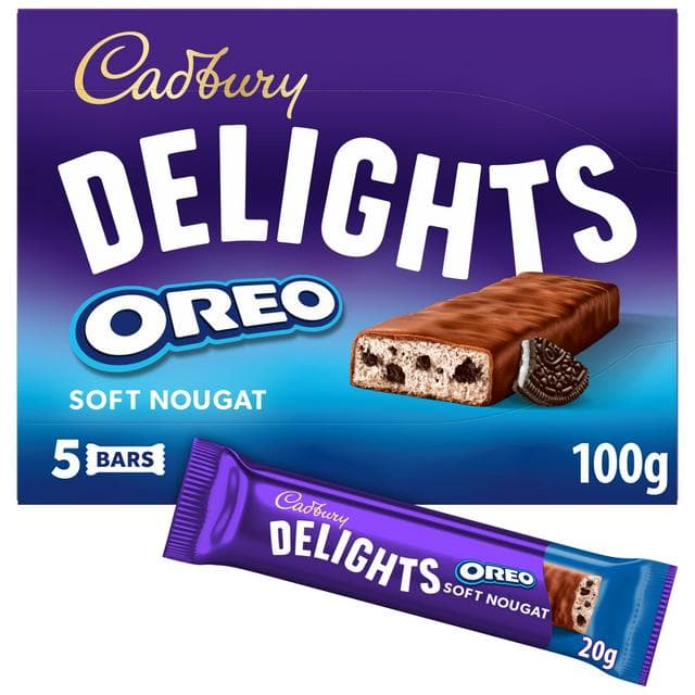 Cadbury Delights OREO Chocolate Nougat Bar 4 Pack Multipack 80 g - gallery image 1