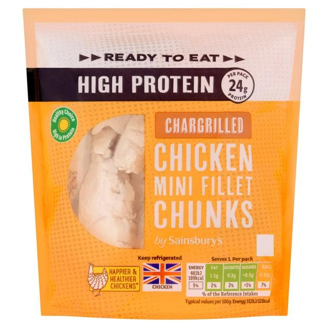 Sainsbury's 90g Ready to Eat Chargrilled Mini Fillet Pieces - gallery image 1