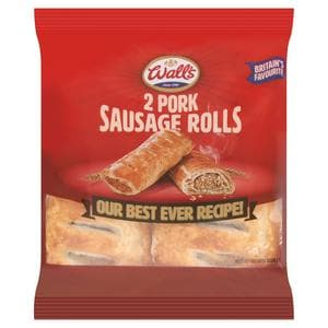 Wall's 2 x Pork Sausage Rolls 160g