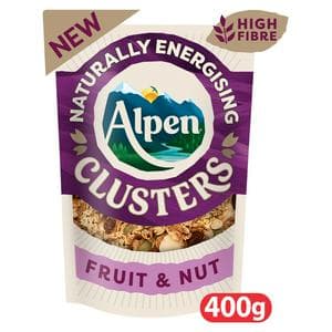 Alpen 400g Fruit & Nut Granola Clusters Breakfast Cereal