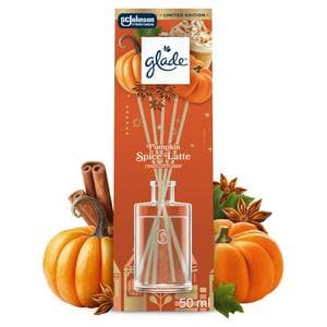 Glade Pumpkin Spice Latte Festive Reed Diffuser, Limited Edition 50ml