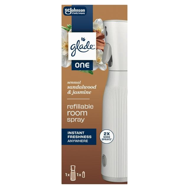 Glade One Sensual Sandalwood & Jasmine Starter Kit Refillable Room Spray 13ml - gallery image 1